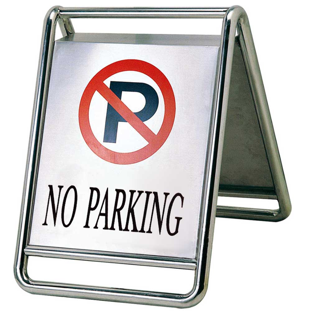 "DO NOT PARKING" sign of stainless steel
